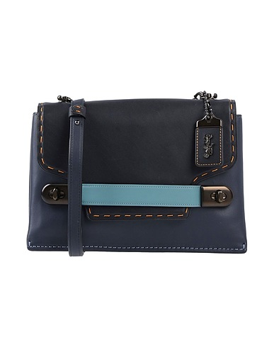COACH Across-body bag Midnight blue 100% Soft Leather