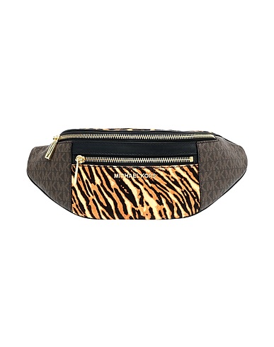 MICHAEL MICHAEL KORS Belt Bags MD WAISTPACK
 Brown 69% PVC - Polyvinyl chloride, 17% Polyester, 13% Cotton, 1% Polyurethane