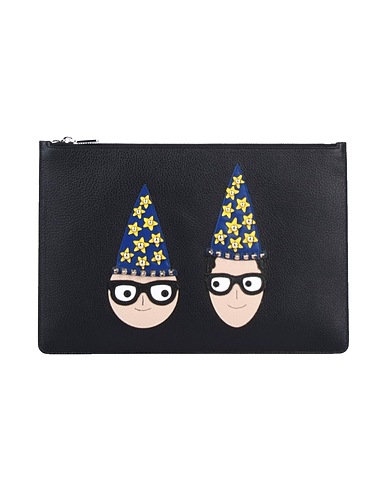DOLCE&GABBANA 핸드백 블랙 송아지 가죽