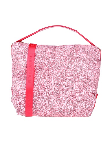 BORBONESE Handbag Fuchsia 100% Polyester, Soft Leather