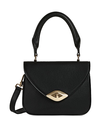 FURLA Handbag FURLA EYE MINI TOP HANDLE
 Black 100% Soft Leather