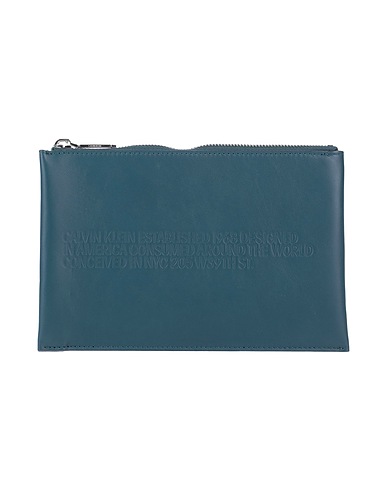 CALVIN KLEIN 205W39NYC Borsa a mano Verde petrolio Pelle