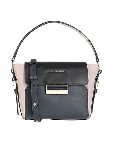 PIQUADRO Handbag Midnight blue Bovine leather, EVA (Ethylene - Vinyl - Acetate), Nylon, Polyester, Metal