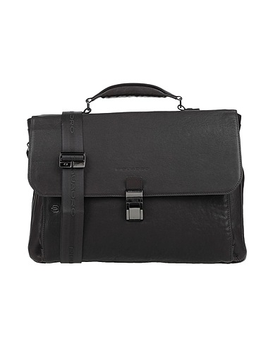 PIQUADRO Handtasche Dunkelbraun Leder