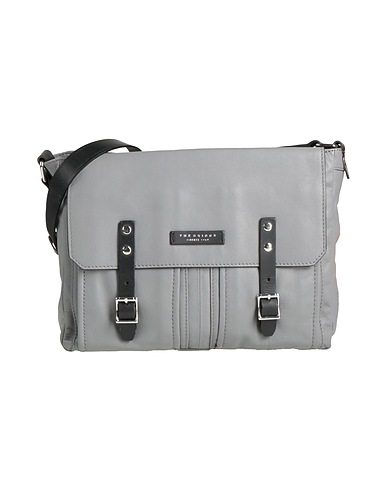 THE BRIDGE Cross-body bags Grey 100% Sheepskin