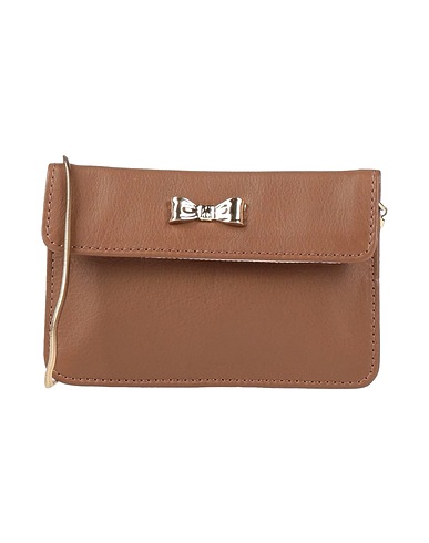 RED(V) Across-body bag Camel Soft Leather