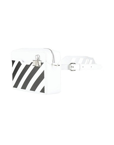 OFF-WHITE™ Belt Bags White Soft Leather
