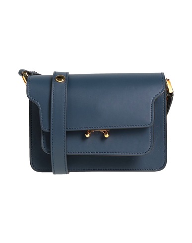 MARNI Cross-body bags Midnight blue Calfskin