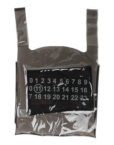 MAISON MARGIELA Handbag Black 100% PVC - Polyvinyl chloride