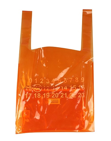 MAISON MARGIELA Handbag Orange 100% PVC - Polyvinyl chloride