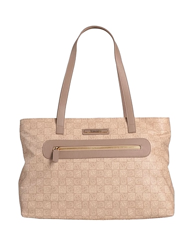 BRACCIALINI Handbag Beige Textile fibres
