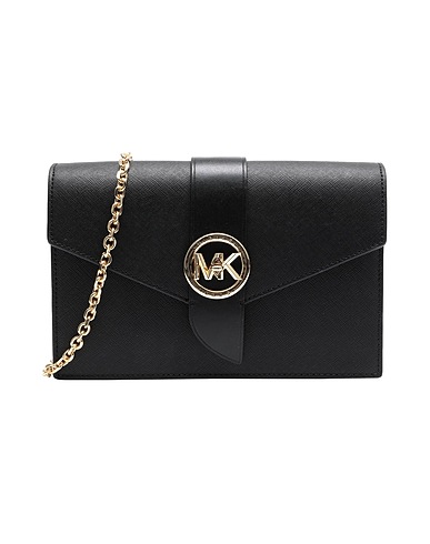 MICHAEL MICHAEL KORS Umhängetasche MD WALLET ON CHAIN CROSSBODY
 Schwarz 100% Rindsleder