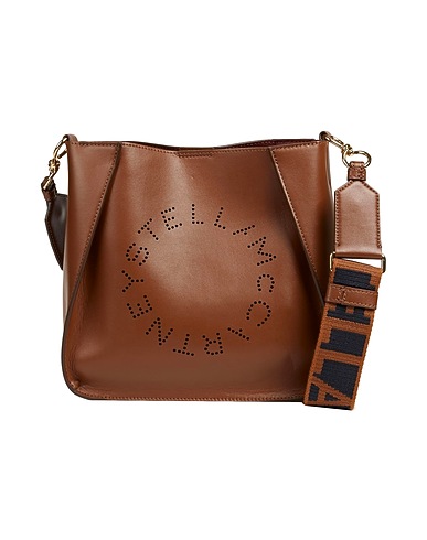 STELLA McCARTNEY Τσάντα ταχυδρόμου Σοκολατί Ίνες υφασμάτων