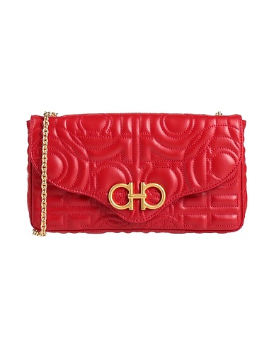 FERRAGAMO Cross-body bags Red Soft Leather