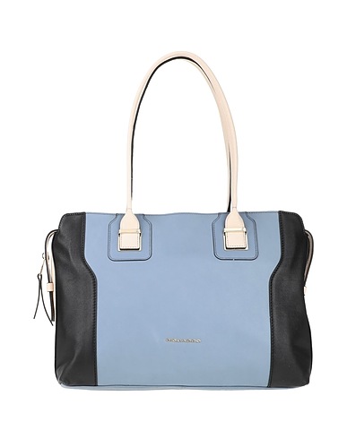 PIQUADRO Handbag Sky blue Cow leather, EVA (Ethylene - Vinyl - Acetate), Nylon, Polyester, Metal
