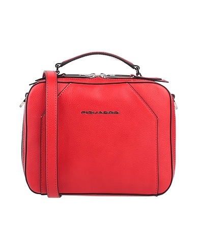 PIQUADRO Across-body bag Red Bovine leather, Metal