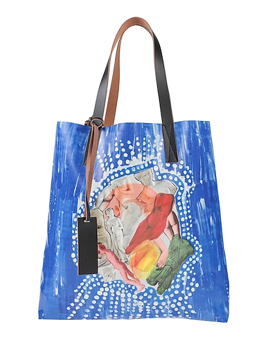 MARNI Handbag 90% Polyester, 10% Cow leather