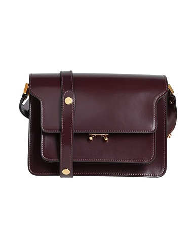 MARNI Sac bandoulière Prune Cuir de veau