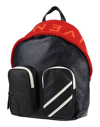 GIVENCHY Backpacks Midnight blue Soft Leather, Textile fibers