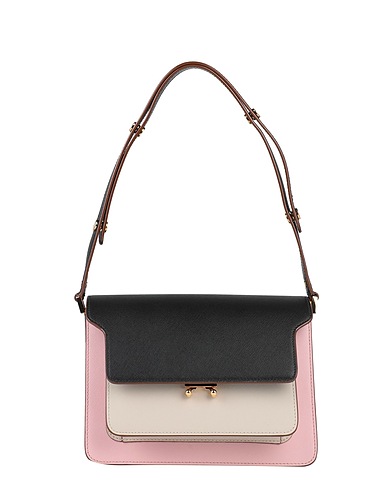 MARNI Across-body bag Pink Cow leather, Brass