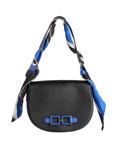ELISABETTA FRANCHI Sac porté épaule Noir Autres fibres, Polyester