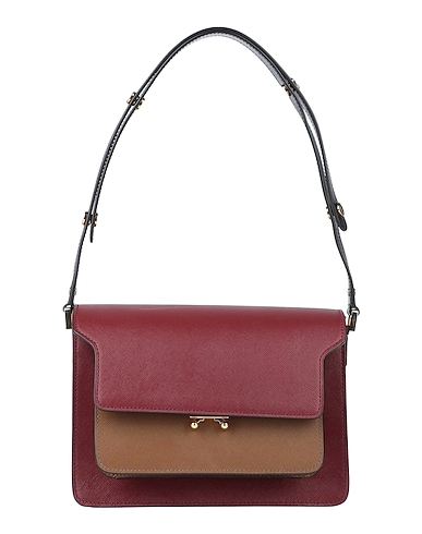 MARNI Handbag BORDEAUX Leather