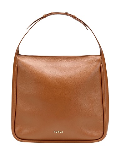 FURLA ハンドバッグ FURLA ESTER L HOBO
 ブラウン 革 100%