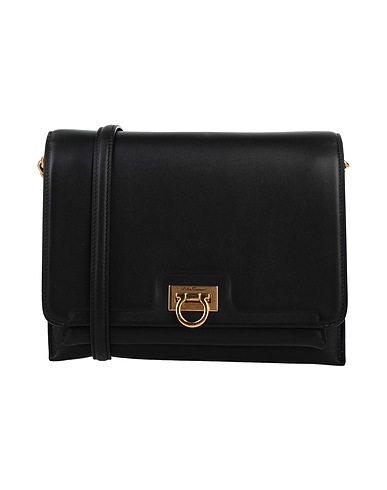 FERRAGAMO Across-body bag Black Calfskin