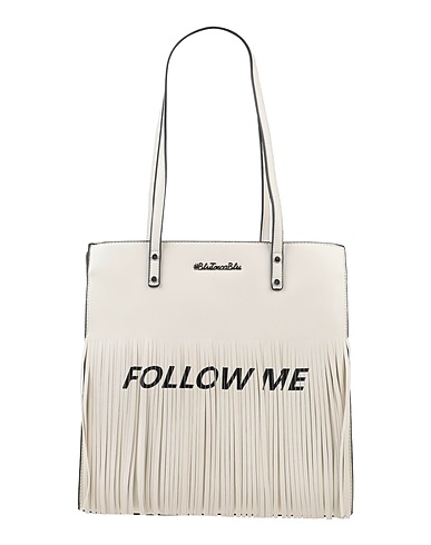 TOSCA BLU Shoulder bag Ivory 100% Polyurethane