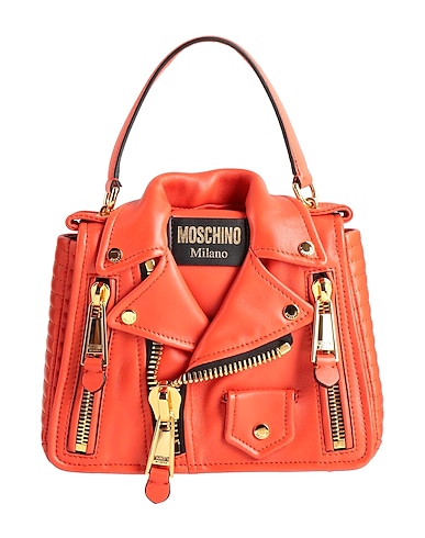 MOSCHINO Borsa a mano Arancione Pelle