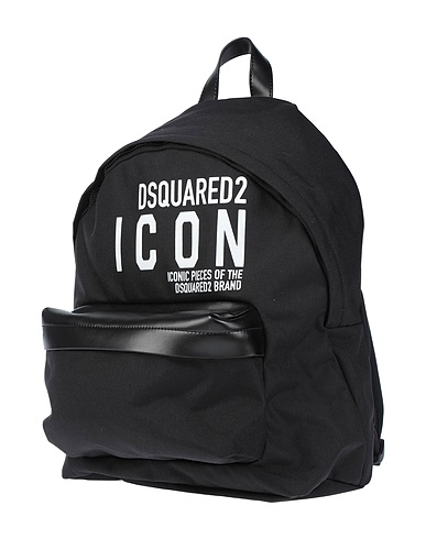 DSQUARED2 Rucksacks Black 95% Polyamide, 5% Bovine leather