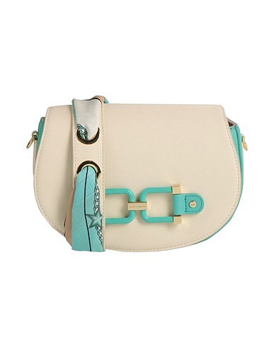 ELISABETTA FRANCHI Across-body bag Ivory Textile fibres, Polyester