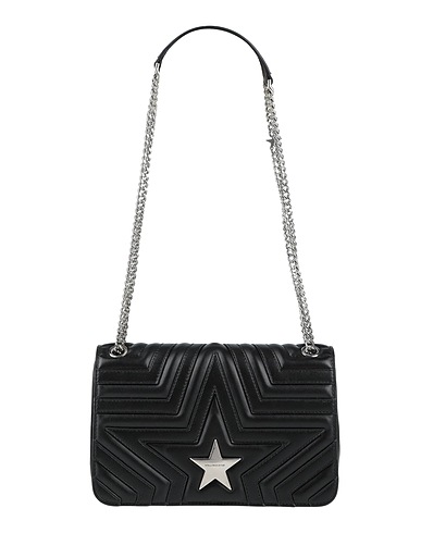 STELLA McCARTNEY Shoulder bag Black Polyurethane, Polyester