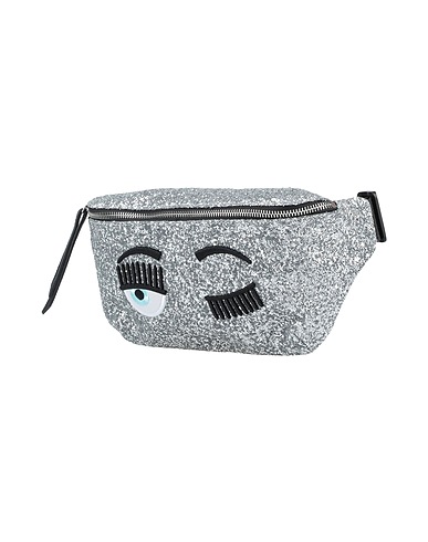 CHIARA FERRAGNI Belt Bags Silver Textile fibres