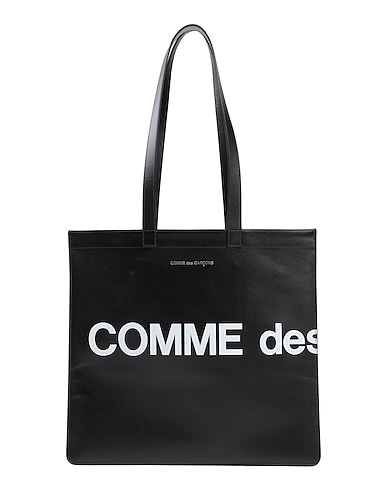 COMME des GARÇONS Handbag Black Bovine leather, Cotton