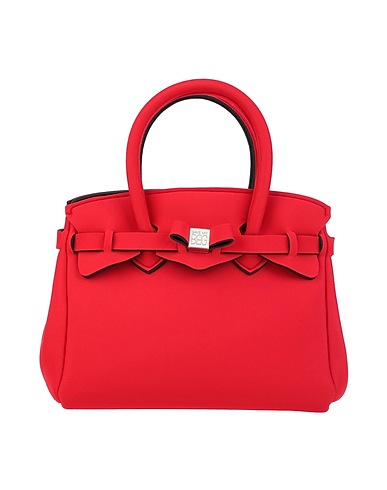 SAVE MY BAG Bolso de mano Rojo 50% PEEK (Poliéter - Éter - Cetona), 40% Poliamida, 10% Elastán
