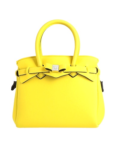 SAVE MY BAG Handbag Pastel yellow 50% PEEK (Polyether - Ether - Ketone), 40% Polyamide, 10% Elastane