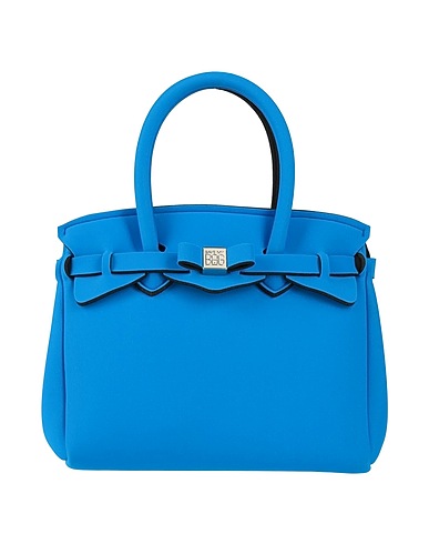 SAVE MY BAG Handbag Bright blue 50% PEEK (Polyether - Ether - Ketone), 40% Polyamide, 10% Elastane