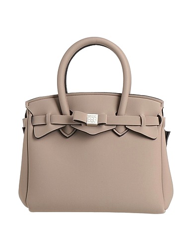 SAVE MY BAG Handbag Taupe 50% PEEK (Polyether - Ether - Ketone), 40% Polyamide, 10% Elastane