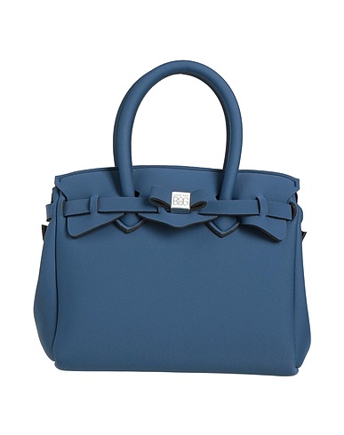 SAVE MY BAG Bolso de mano Azul marino 50% PEEK (Poliéter - Éter - Cetona), 40% Poliamida, 10% Elastán
