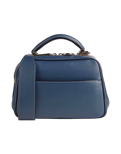 VALEXTRA Handbag Navy 100% Calfskin