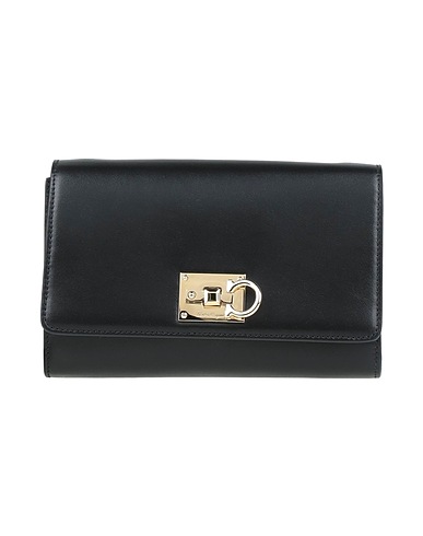 FERRAGAMO Cross-body bags Black Calfskin