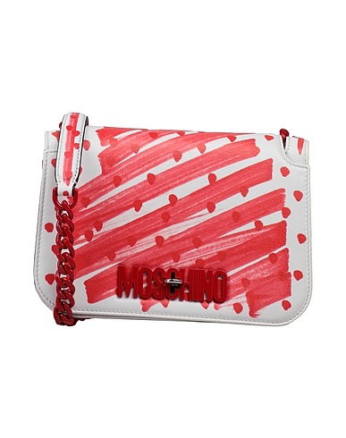 MOSCHINO Cross-body bags Red Soft Leather