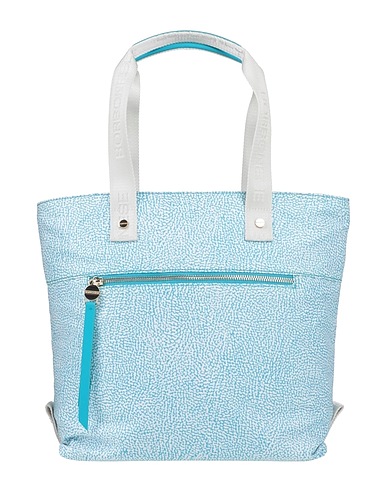BORBONESE Handbag Azure 100% Polyester, Soft Leather