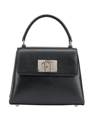 FURLA FURLA 1927 MINI TOP HANDLE ハンドバッグ ブラック レディース