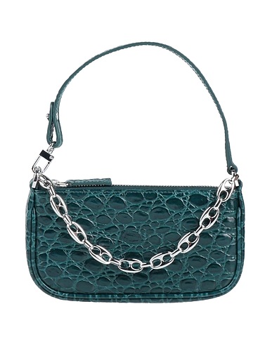 BY FAR Handbag Deep teal 100% Cow leather