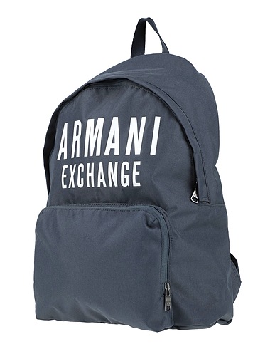 ARMANI EXCHANGE Backpacks Midnight blue 100% Polyester