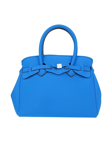 SAVE MY BAG Handbag Blue 50% PEEK (Polyether - Ether - Ketone), 40% Polyamide, 10% Elastane
