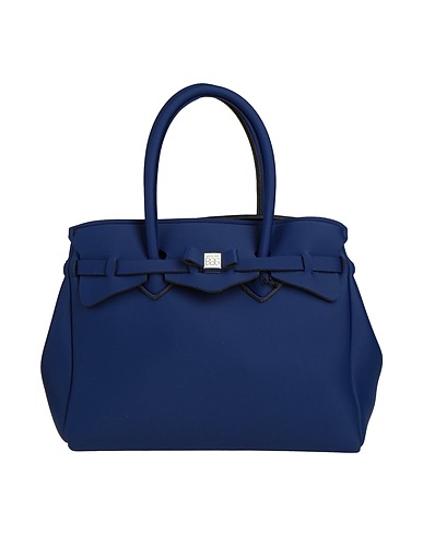 SAVE MY BAG 핸드백 네이비 50% PEEK(폴리에테르 - 에테르 - 케톤), 40% 폴리아미드, 10% 엘라스테인