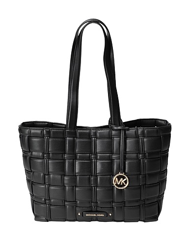 MICHAEL MICHAEL KORS Handbag MD EW TOTE
 Black 52% Polyurethane, 48% Polyester